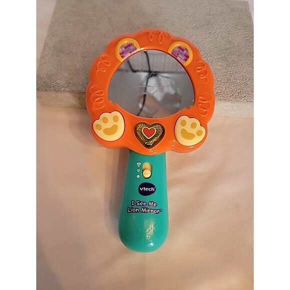 Vtech I See Me Lion Mirror Lights Sings Music Talks Sounds Works - Picture 1 of 15